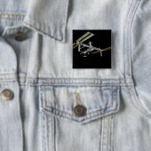 Badge Carré 5 Cm Vue générée par ordinateur 21 (En situation)