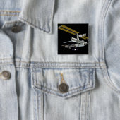 Badge Carré 5 Cm Vue générée par ordinateur 26 (En situation)