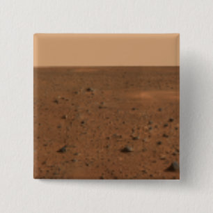 Badge Carré 5 Cm vue panoramique de 360 degrés de Mars