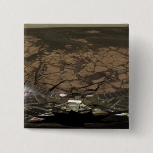 Badge Carré 5 Cm Vue panoramique de Mars 3