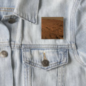 Badge Carré 5 Cm Vue panoramique de Mars 7 (En situation)