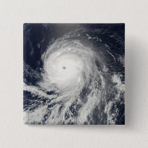 Badge Carré 5 Cm Vue satellite de l'ouragan Celia