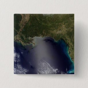 Badge Carré 5 Cm Vue satellite du sud-est des États-Unis 2