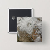 Badge Carré 5 Cm Vue satellite sur l'ouest des États-Unis (Devant & derrière)