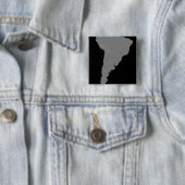 Badge Carré 5 Cm Vue stéréoscopique de l'Amérique du Sud (En situation)