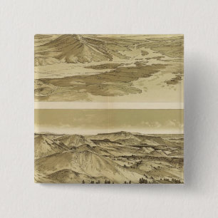 Badge Carré 5 Cm Vue sur le mont Trumbull et le mont Emma