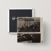 Badge Carré 5 Cm Vues, Seattle (Devant & derrière)