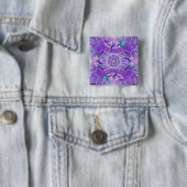 Badge Carré 5 Cm W2 pourpre (En situation)