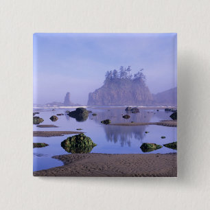 Badge Carré 5 Cm WA, Parc national olympique, Second Beach,