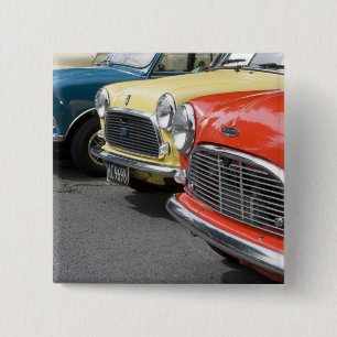 Badge Carré 5 Cm WA, Seattle, automobile britannique classique.