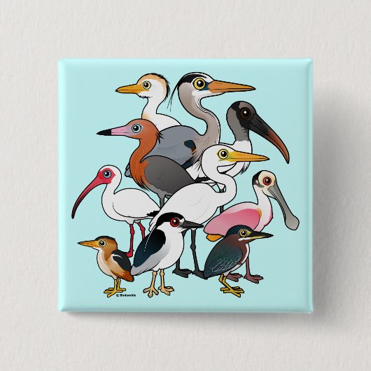 Badge Carré 5 Cm Wader (Devant)