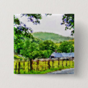 BADGE CARRÉ 5 CM WALES