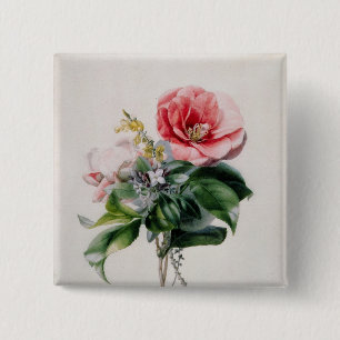 Badge Carré 5 Cm wamellia et balai