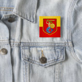 Badge Carré 5 Cm Warszawa (Varsovie) (En situation)
