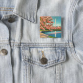 Badge Carré 5 Cm Washington (En situation)