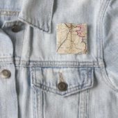 Badge Carré 5 Cm  Washington (En situation)