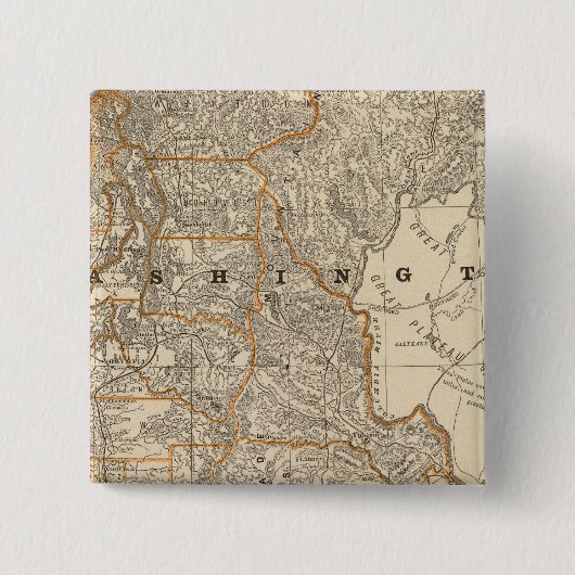 Badge Carré 5 Cm Washington 2 (Devant)