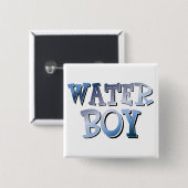 Badge Carré 5 Cm Water Boy (Devant & derrière)