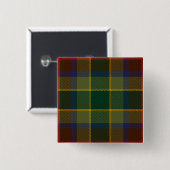 Badge Carré 5 Cm Waterford County Irish Tartan (Devant & derrière)
