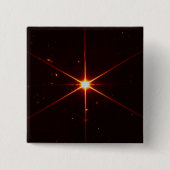 Badge Carré 5 Cm Webb Space Telescope, A Starry Guide to Alignement (Devant)