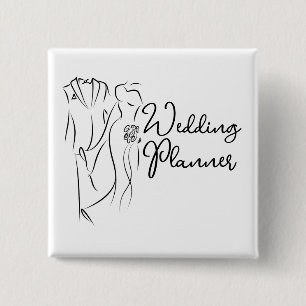 Badge Carré 5 Cm Wedding planner Pour Location