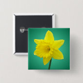 Badge Carré 5 Cm Welsh Daffodil - IV - Square (Devant & derrière)