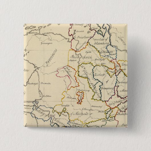 Badge Carré 5 Cm Westphalie (Devant)