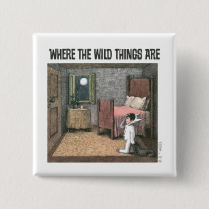 Badge Carré 5 Cm Where The Wild Things Are   Scène 7