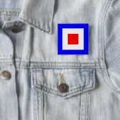 BADGE CARRÉ 5 CM WHISKEY (En situation)