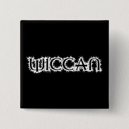 Badge Carré 5 Cm Wiccan (Devant)