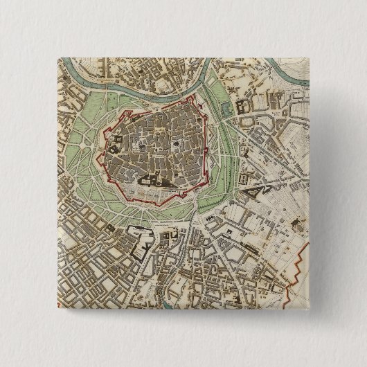 Badge Carré 5 Cm Wien Wien (Devant)