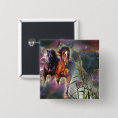 Badge Carré 5 Cm Wild gallop (Devant & derrière)