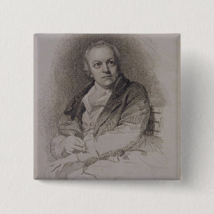 Badge Carré 5 Cm William Blake (1757-1827) gravé par Luigi Schiav