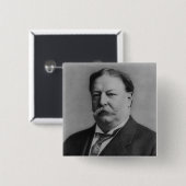 Badge Carré 5 Cm William Howard Taft (Devant & derrière)