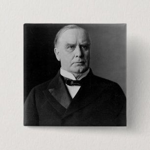 Badge Carré 5 Cm William McKinley