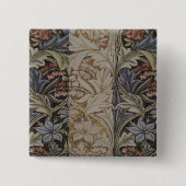 Badge Carré 5 Cm William Morris Bluebell Tapestry Design (Devant)