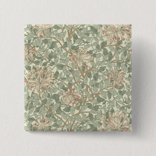 Badge Carré 5 Cm William Morris Honeysuckle Fond d'écran