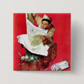 Badge Carré 5 Cm Willie Gillis sur K.P (Devant)