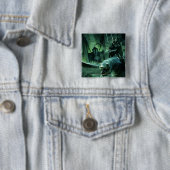 Badge Carré 5 Cm Witchding Riding Fellbeast (En situation)