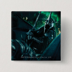 Badge Carré 5 Cm Witchking avec l'épée