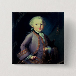 Badge Carré 5 Cm Wolfgang Amadeus Mozart, 1763