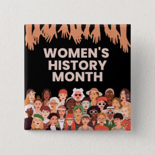 Badge Carré 5 Cm Women's History Month