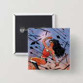 Badge Carré 5 Cm Wonder Woman Couverture #1 (Devant & derrière)