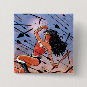 Badge Carré 5 Cm Wonder Woman Cover #1