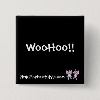 Badge Carré 5 Cm WooHoo bouton