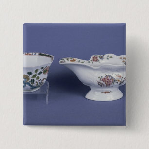 Badge Carré 5 Cm Worcester ont formé le bateau de sauce ovale et