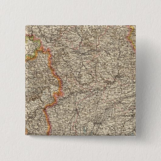 Badge Carré 5 Cm Wurtemberg, Bavière (Devant)