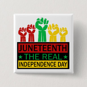 Badge Carré 5 Cm Xème Monde Art Pan Afrique couleurs