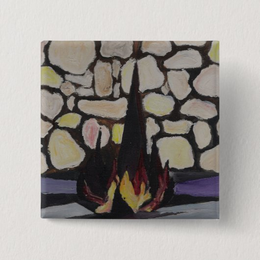 Badge Carré 5 Cm Yad Vashem (Devant)