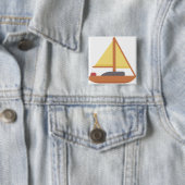 Badge Carré 5 Cm Yatch (En situation)